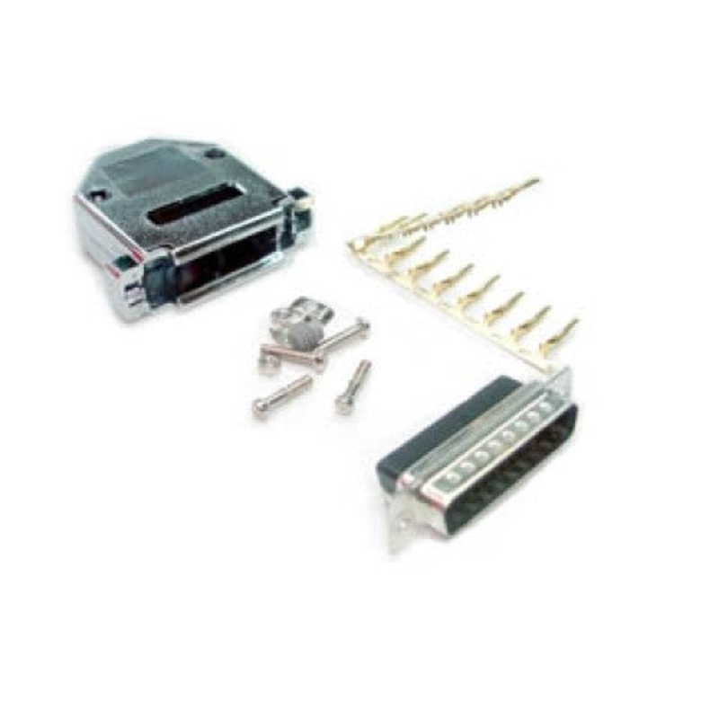30-212K-1 – DB25M CRIMP W/METALLIZED HOOD