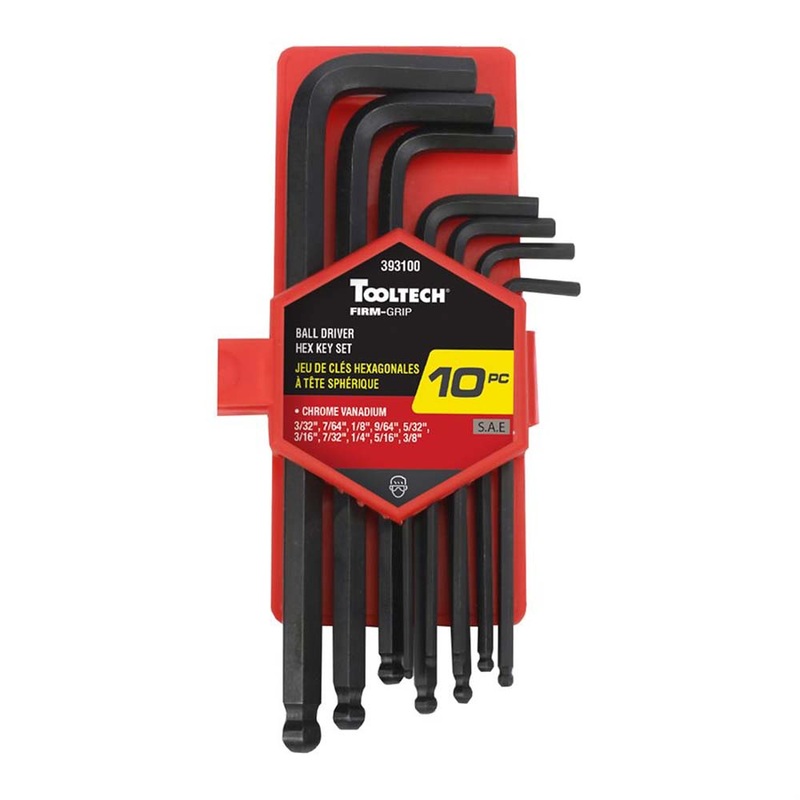 393100 – HEX KEY SET SAE 10PC/SET ASSORTED SIZES