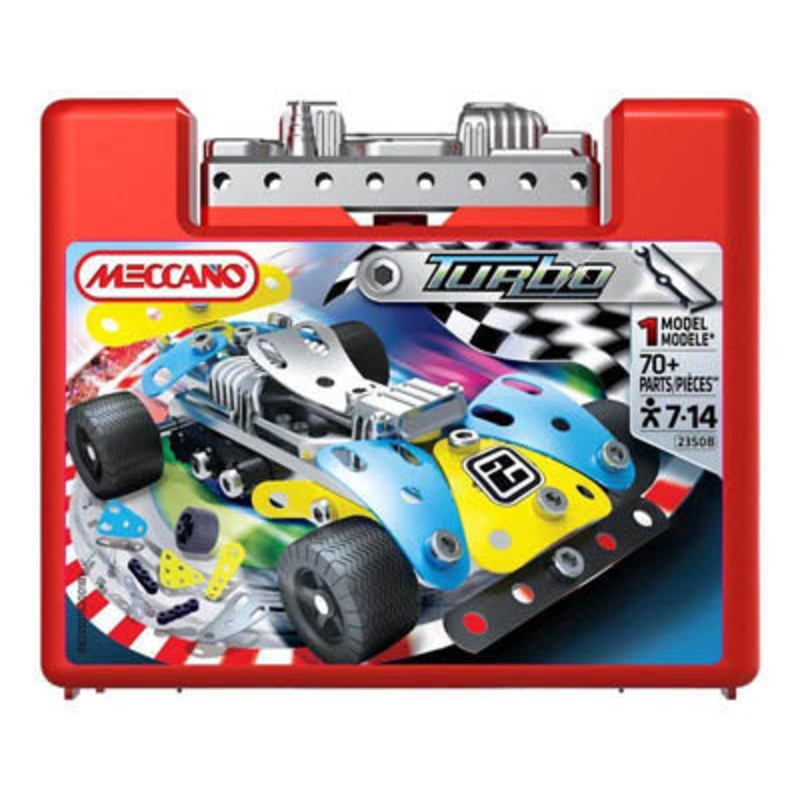 882350B – MECCANO SMALL TURBO CARS 1 MODEL 70+ PARTS