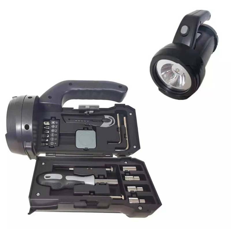 LAT-17 – FLASHLIGHT WITH 17PCS TOOL KIT 3AA BATTERIES NOT INCLUDED