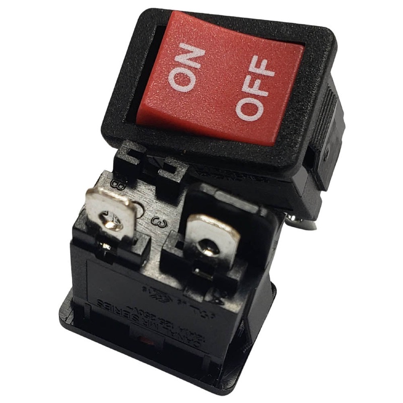 MR110-C3N-BRN-DP – ROCKER SWITCH 1P1T 12A ON-OFF 125VAC QT 13X20MM ACTU RED