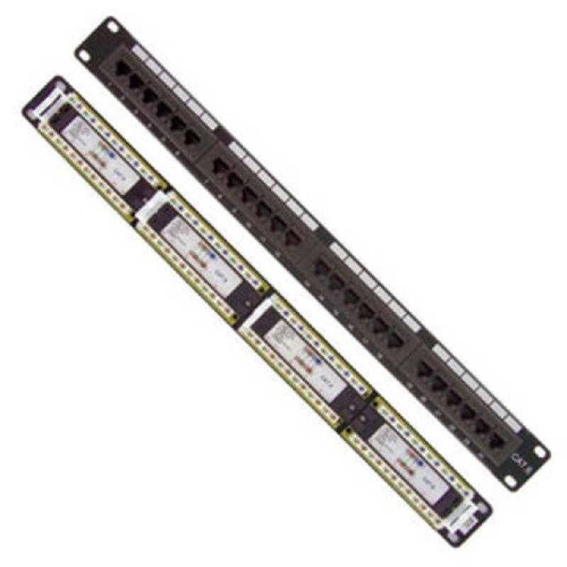 P24T-KAA8-C6C-BK – PATCH PANEL 24PORT CAT6 1U 19IN