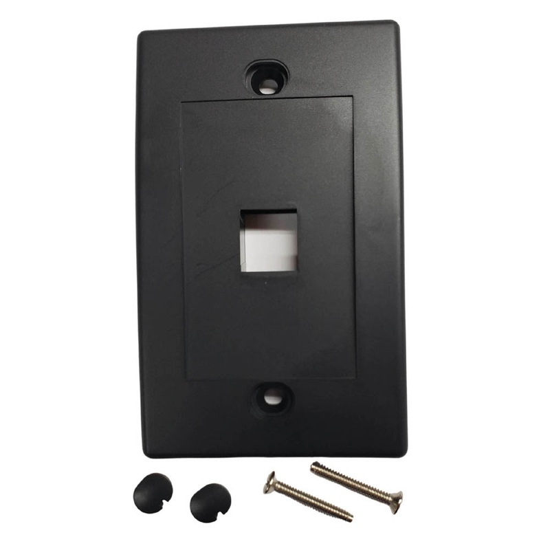 WP-1P-BK – WALL PLATE 1PORT BLACK DESIGN