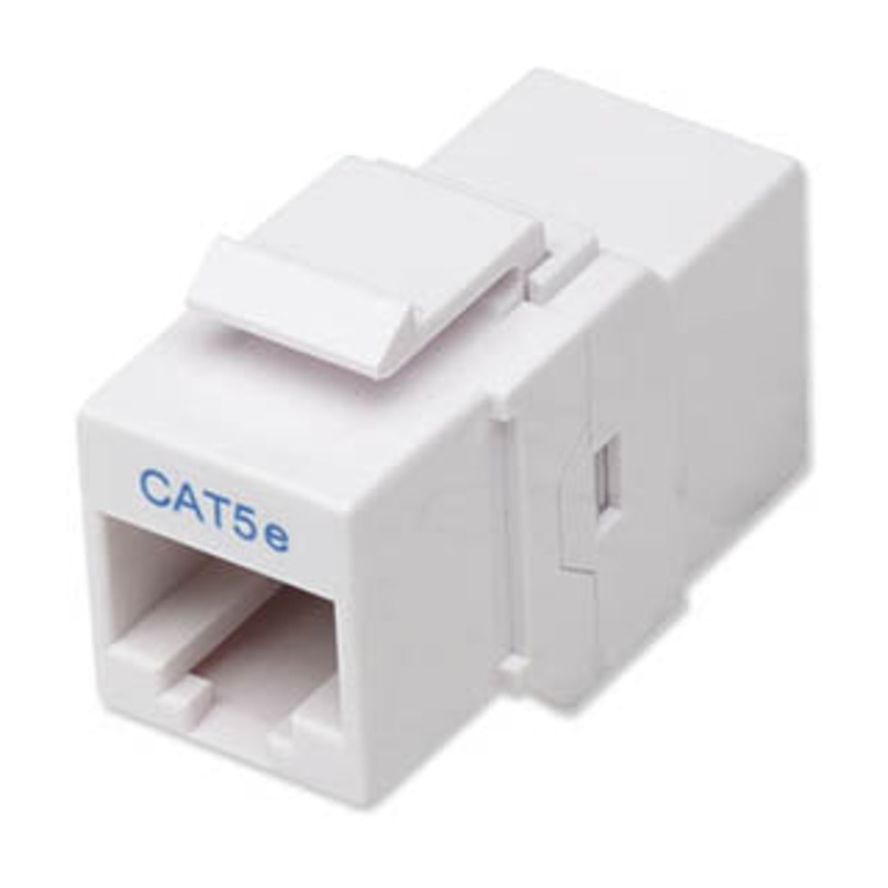01061 – KEYSTONE COUPLER CAT5E WHT JK-JK