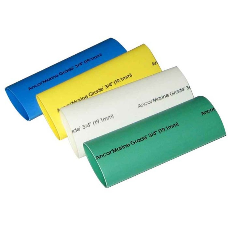 306503 – TUBING HST 3/4INX3IN DW ASSORTED ADHESIVE BLU/WHT/YEL/GRN 4PC/SET