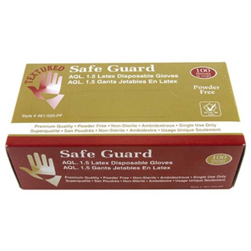 46I-520PF-M – GLOVES LATEX MEDIUM MEDICAL FOOD INDUSTRIAL GRADE POWDER FREE