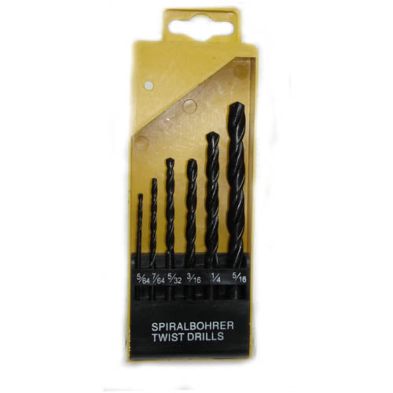 KW 7517 – DRILL BIT METAL ASSORTED 6PC/SET SPIRAL BOHRER TWIST DRILLS