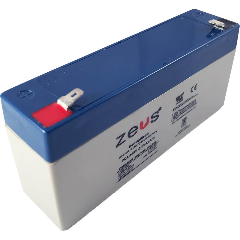 PC3.4-6F1 – BATTERY LEAD ACID 6V 3.2AH 5.25X1.3X2.36 IN(LXWXH)