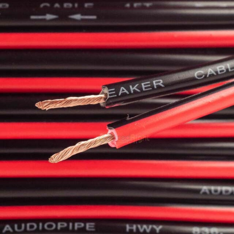 TCBL-14-50RBC – SPEAKER WIRE AWG 14 STD 50FT RED AND BLACK PVC COPPER