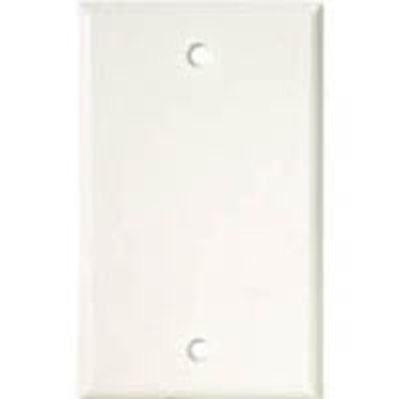 WEA-58PP-95 – WALL PLATE BLANK WHITE PLASTIC COVER