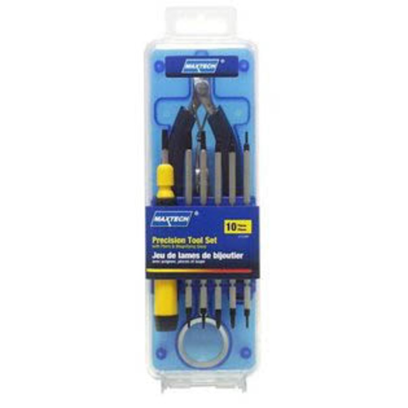 16524MX – SCREWDRIVER MULTIBIT 10PC/SET WITH PLIERS AND MAGNIFYING GLASS