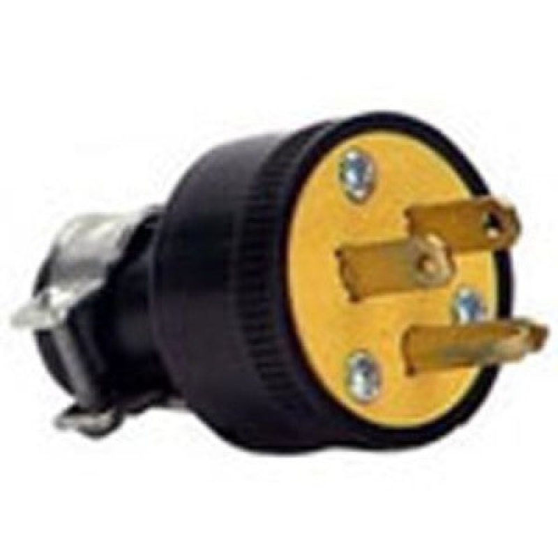 1709 – AC PLUG 3POS 15A 125V IL RUBBER BLK