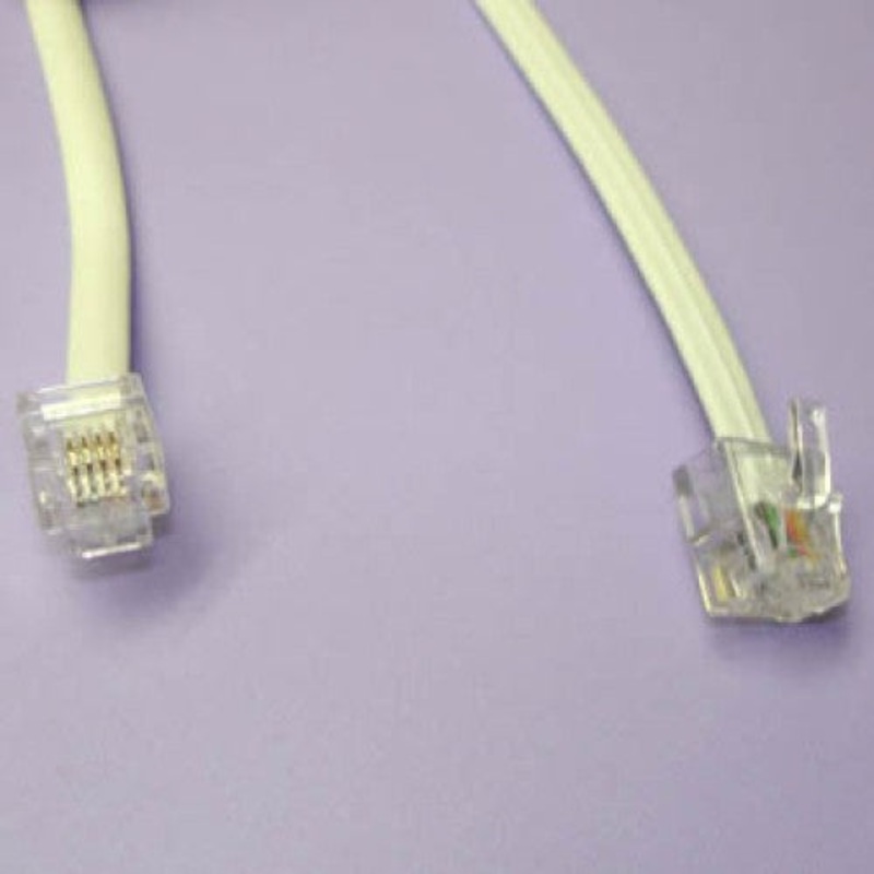 541-100 WHITE – MODULAR CABLE 6P4C M/M 100FT WHITE