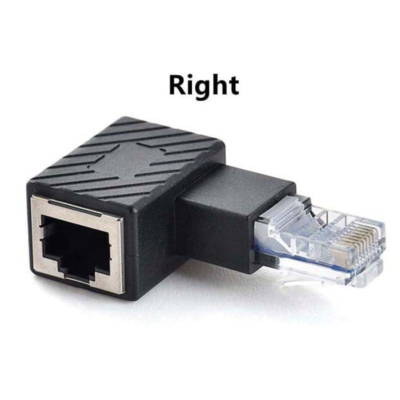 AGAA-9953 – RJ45 8P8C PLUG/JACK RIGHT ANGLE ADAPTER CAT5/6 RIGHT SIDE
