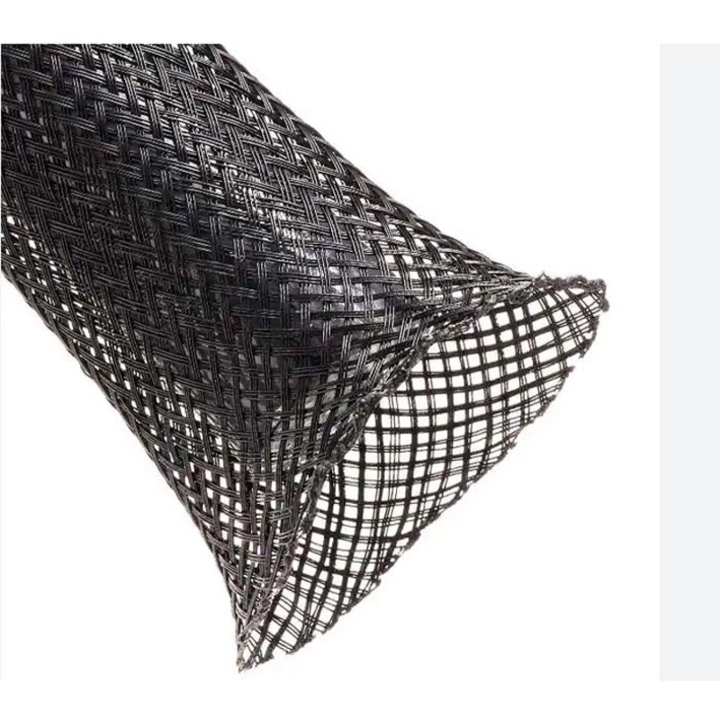 FRN0.13BK-10FT – EXPANDABLE SLEEVE 1/8IN BLK 10FT 3/32-1/4IN FLAME RETARDANT VW-1