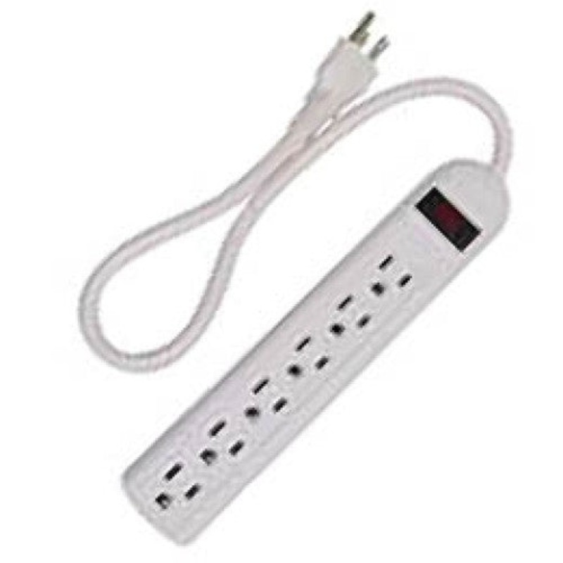 PB6S – POWER BAR 6 O/LET 1.5FT CORD WHT