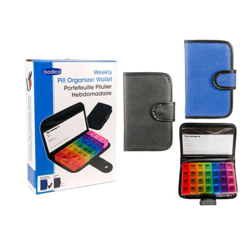 74011 – PILL ORGANIZER WEEKLY WALLET