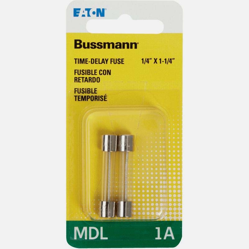 BP/MDL-1 – FUSE SB 1A 250V 6.3X32MM GLASS  (2 pcs/pkg)