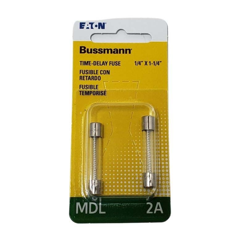 BP/MDL-2 – FUSE SB 2A 250V 6.3X32MM GLASS  (2 pcs/pkg)
