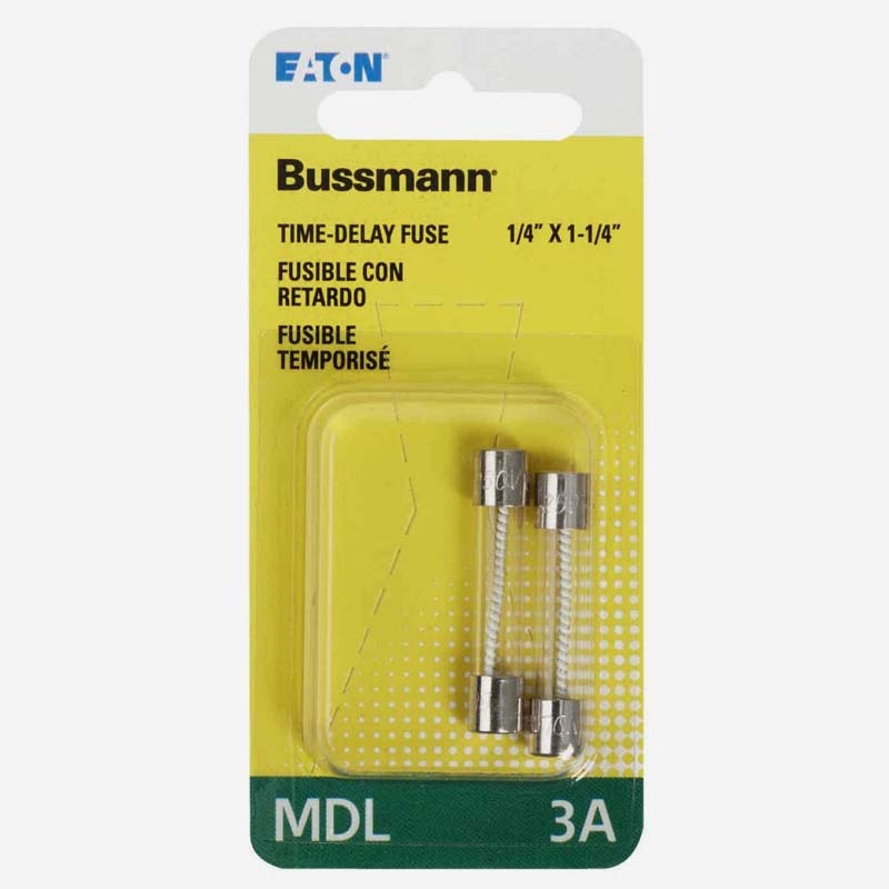 BP/MDL-3 – FUSE SB 3A 250V 6.3X32MM GLASS  (2 pcs/pkg)