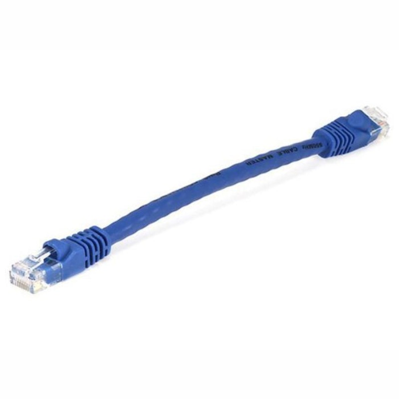 C-0.5B-CAT6 – PATCH CORD CAT6 BLU 6IN  (10 pcs/pkg)
