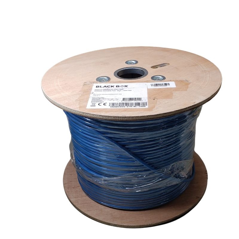 C6ABC50S-STRBL-1000 – CABLE CAT6A STR SHLD CM BLUE 1000FT 4PR/26AWG 500MHZ S/FTP
