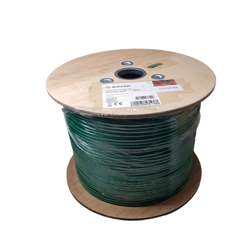 EVNSL0507A-1000 – CABLE CAT5E FT4 SOL GRN SHLD 1000FT F/UTP 350MHZ CMR