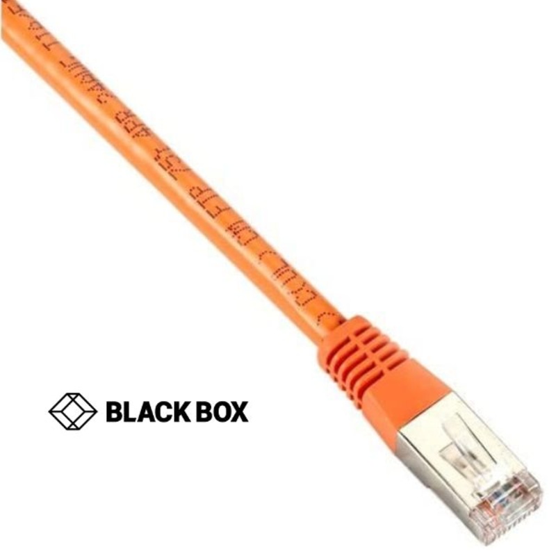 EVNSL0510MS-0007 – PATCH CORD CAT5E ORG 7FT SHIELD PVC BOOT
