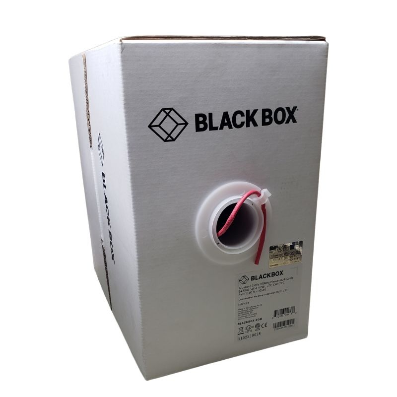 EYN848A-PB-1000 – CABLE CAT5E FT6 SOL RED 1000FT UTP 350MHZ CMP PLENUM
