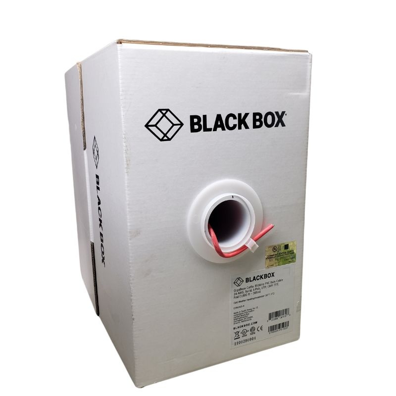 EYN849A-PB-1000 – CABLE CAT5E FT4 SOL RED 1000FT UTP 4P/24AWG 350MHZ CMR GIGABASE