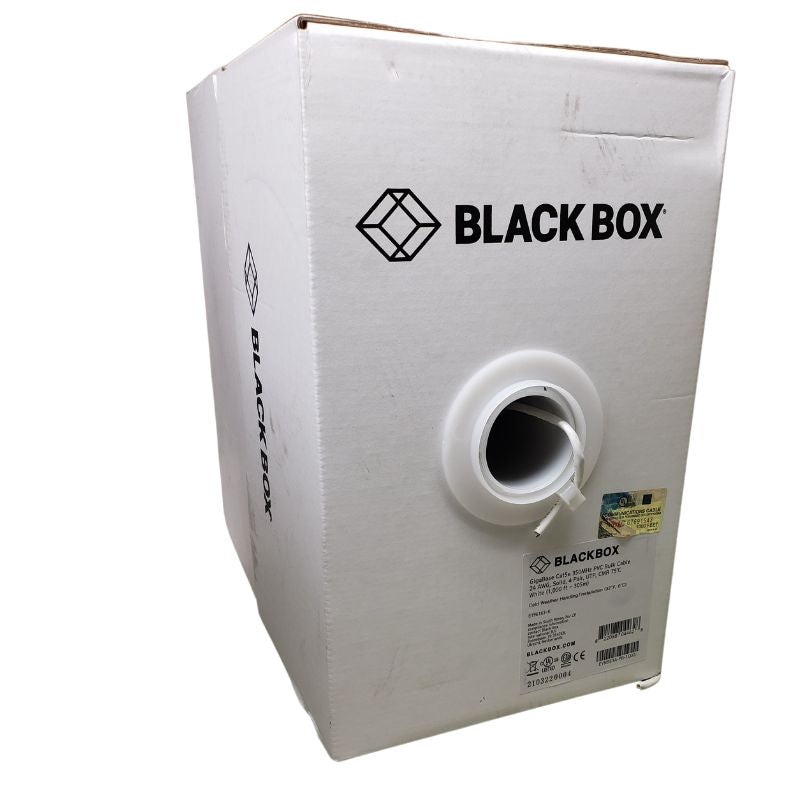 EYN853A-PB-1000 – CABLE CAT5E FT4 SOL WHT 1000FT UTP 4P/24AWG 350MHZ CMR GIGABASE