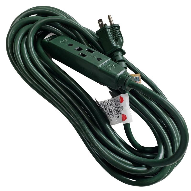 PYJH-2485 – EXTENSION CORD 3/16 25FT 3OUT GRN SJTW OUTDOOR