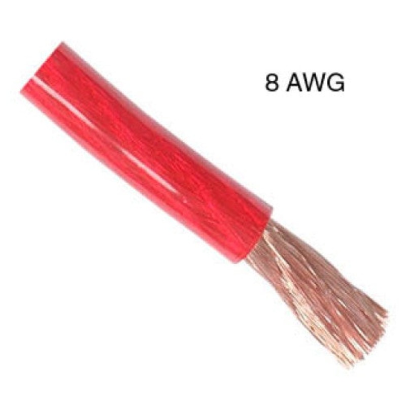 WCBA-322YY – POWER CABLE 8AWG RED 25FT