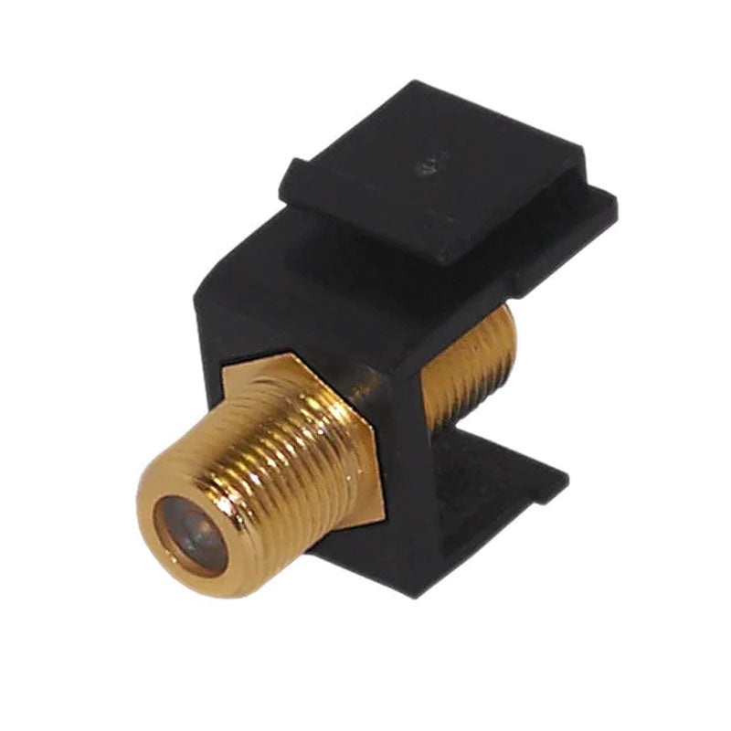 WP-INB-TVF – KEYSTONE COUPLER F BLACK JK-JK GOLD INSERT