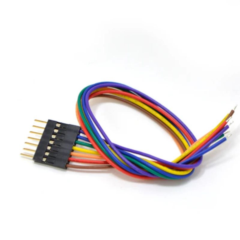 CONCG-321108 – JUMPER WIRE MALE 8P TO OPEN END 24AWG ASSORTED COLOR 8IN