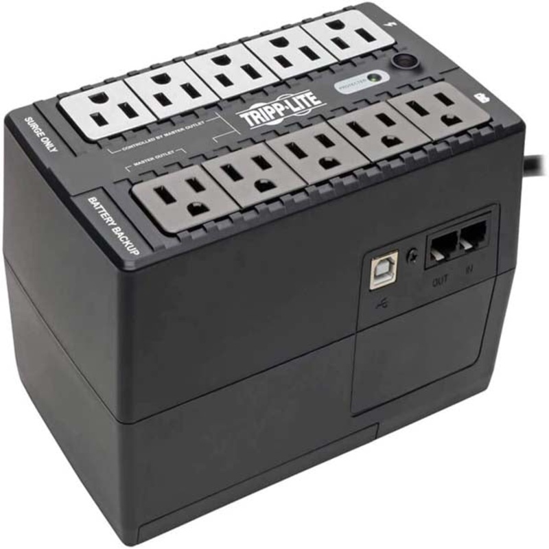 INTERNET550U – UPS 550VA 300W 10 SURGE O/LETS 5FT CORD PHONE/DATA PROTECTION