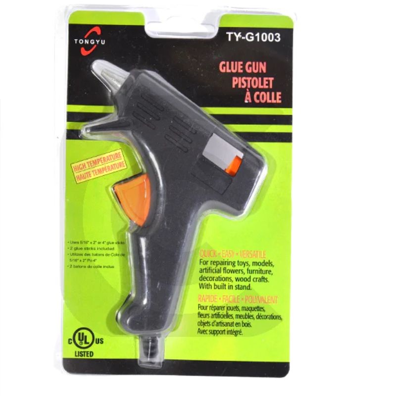 TY-G1003 – GLUE GUN 120V 15W WITH 2 5/16X4IN GLUE STICKS