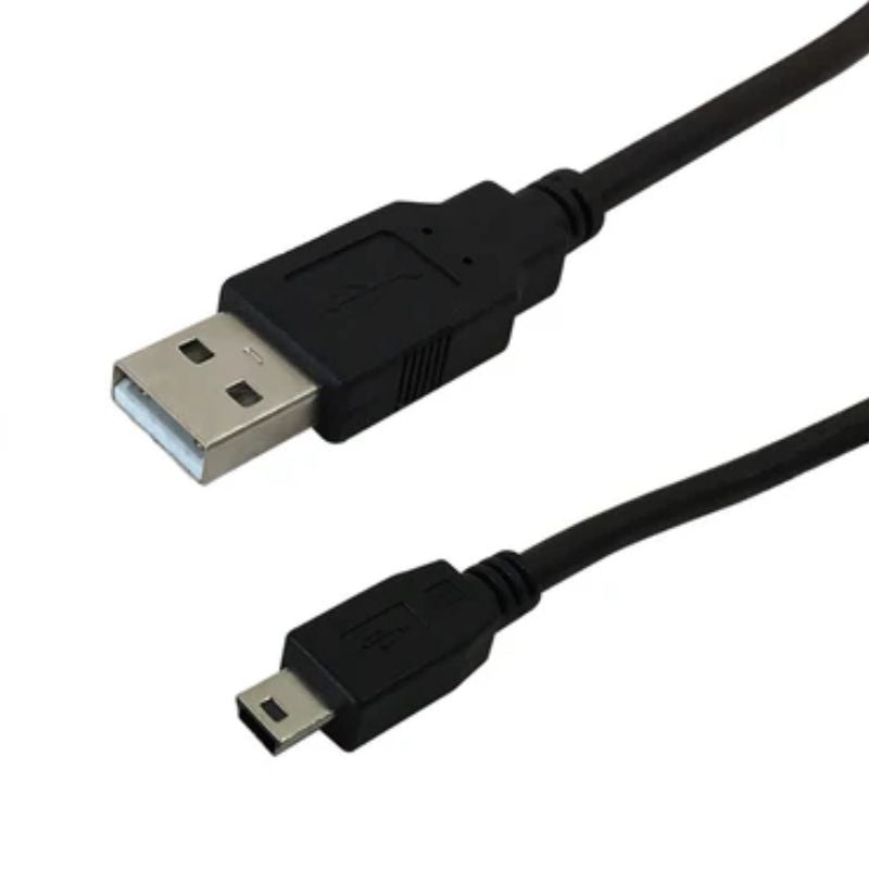 ZCABL-000093 – USB CABLE A MALE TO MINI B MALE 5FT BLACK
