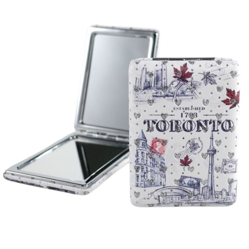 02-0132 – TORONTO COMPACT MIRROR W/SPARKLE