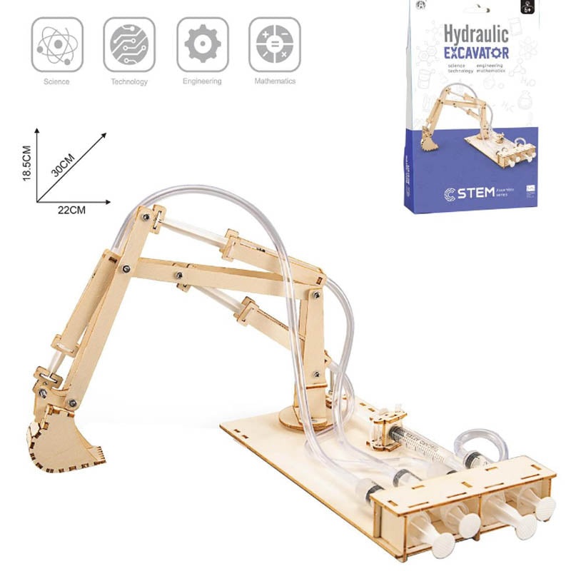 10671 – WOODEN HYDRAULIC EXCAVATOR STEM