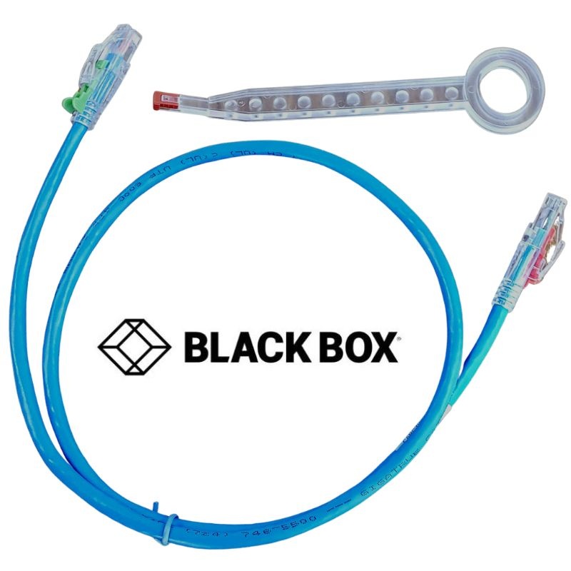 C6PC70-BL-SMPL – PATCH CORD CAT6 BLU 3FT LOCKABLE SNAGLESS WITH TOOL