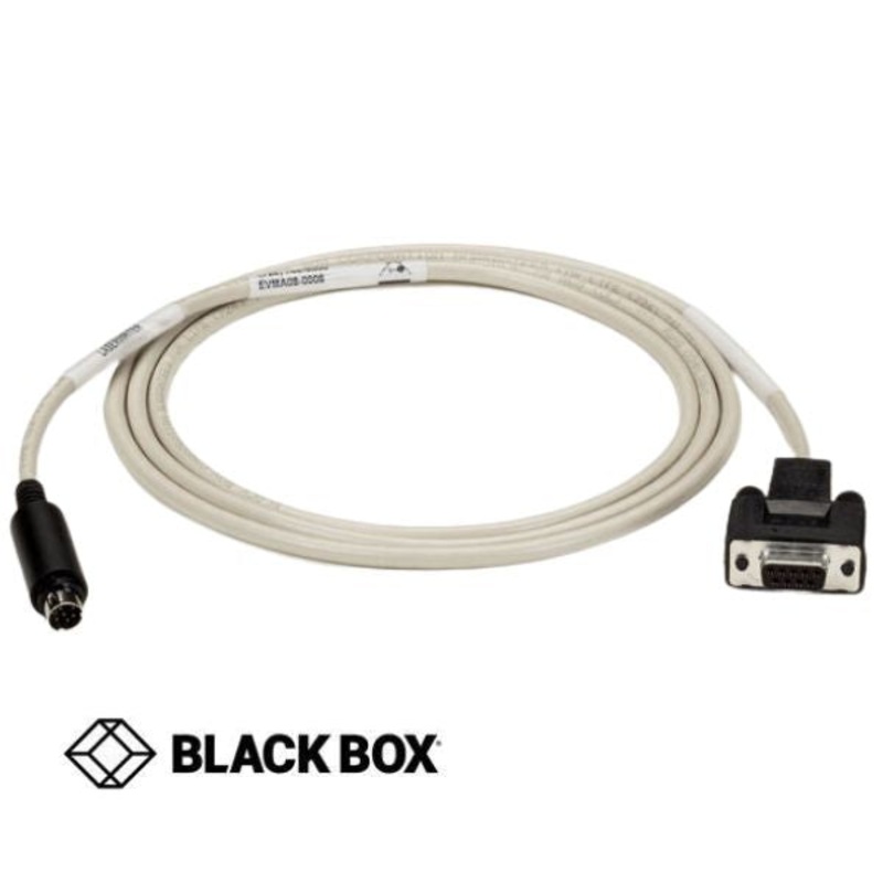 EVMA08-0006 – MD8M-DB9F SERIAL TO IMAGEWRITER CABLE 6FT GRY