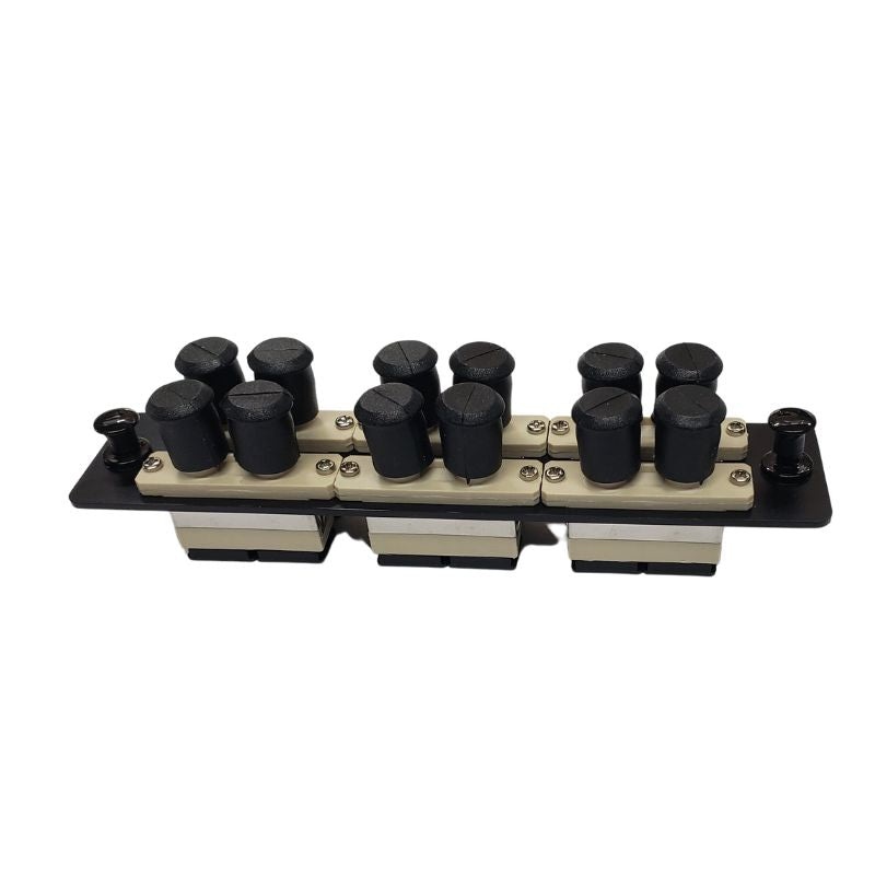 JPM466B – FIBER ADAPTER PANEL 6PORT ST-SC DUPLEX BEIGE W/FLANGE