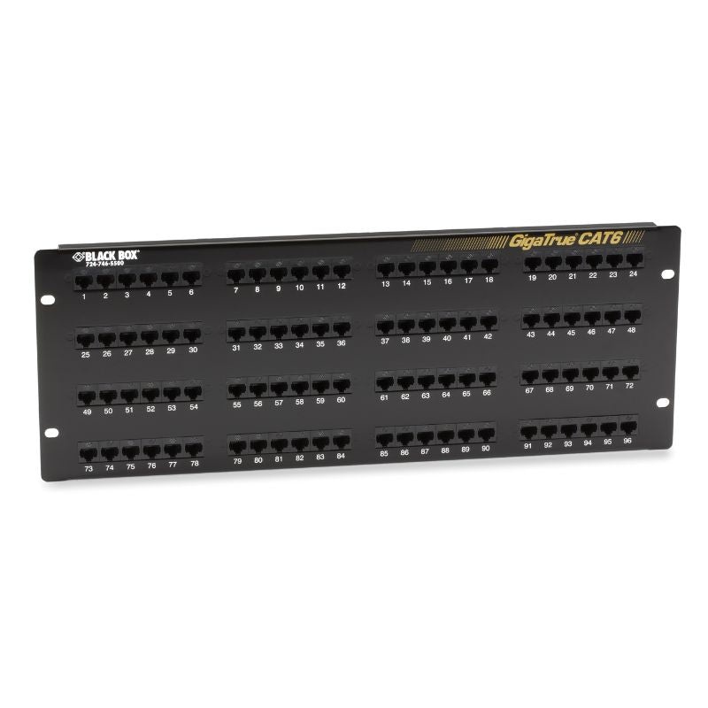 JPM614A-R7 – PATCH PANEL 96PORT CAT6 4U 19IN BLK
