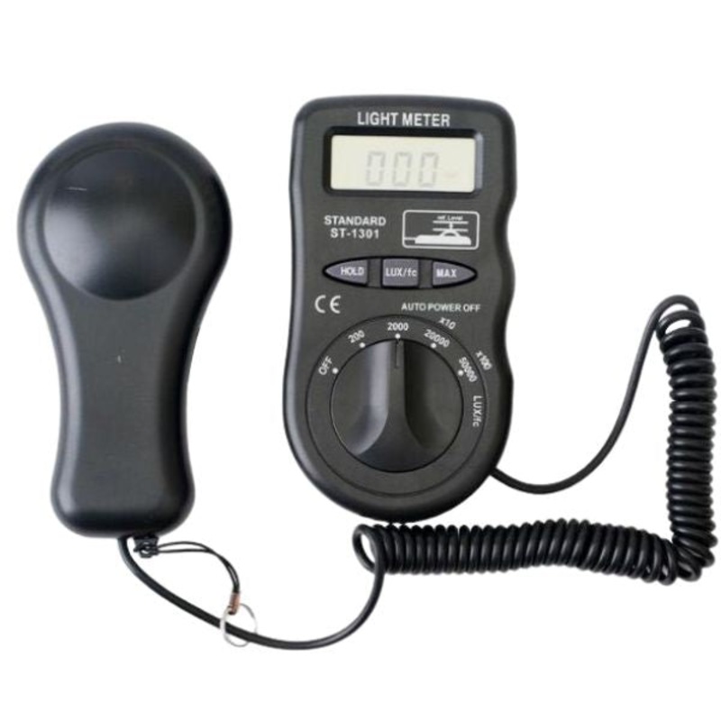 ST-1301 – LIGHT METER 0-50000LUX/FC +/-5% RDG +/- 10DGTS(<10000LUX/FC)