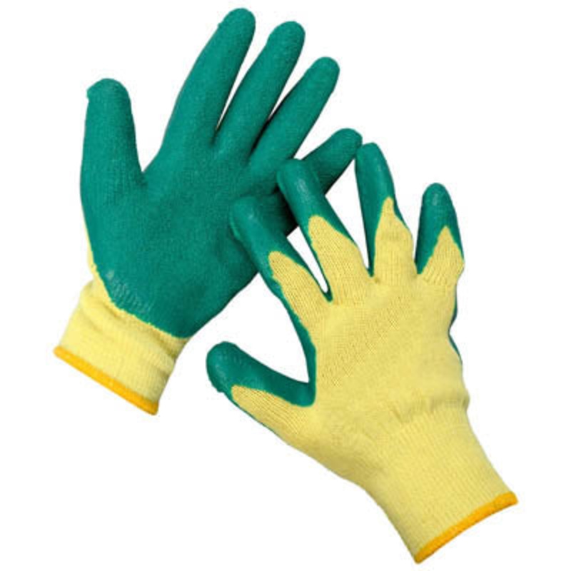 WGAR-108 – GLOVES PLAIN KNITTED WITH RUBBER LATEX COATING WASHABLE