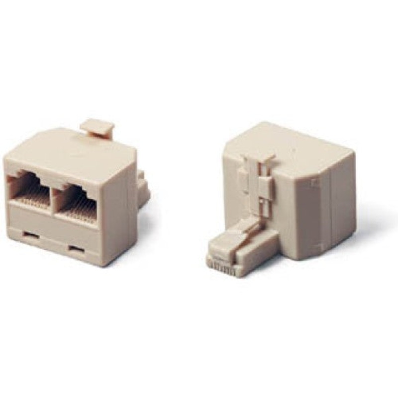 300-028IV – MODULAR T ADAPTER 8P8CJKX2-8P8CP BEIGE