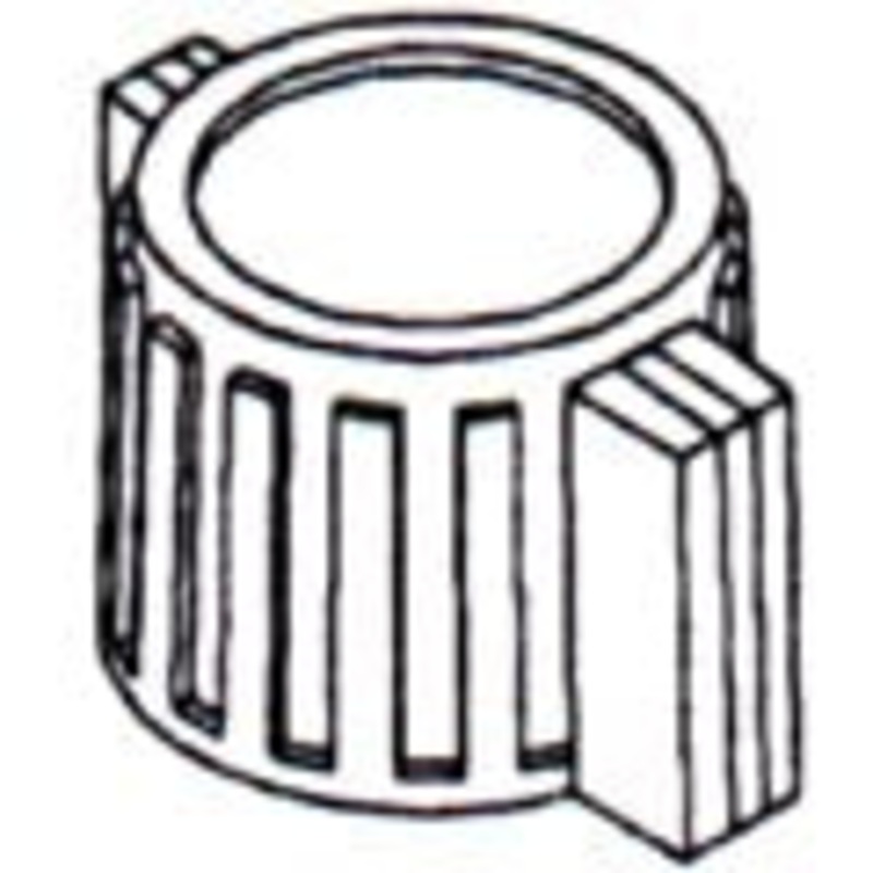 HAAW-151-1 – KNOB 1/4IN PLAST 13MM SNAPON GREY