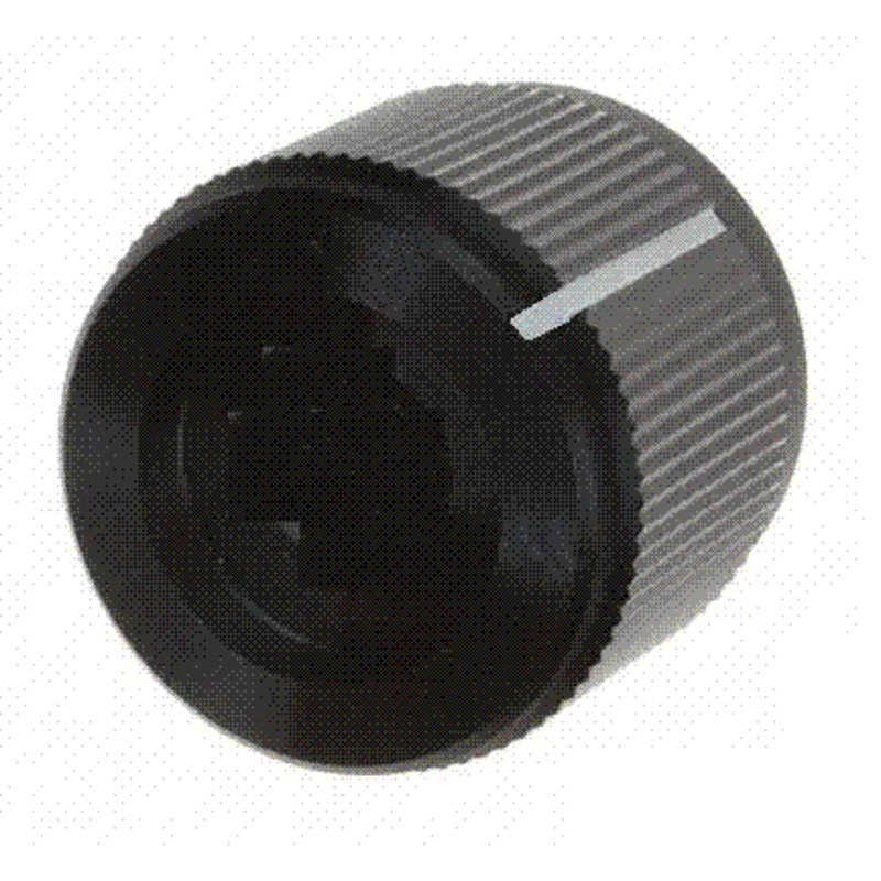 HAJA-111 – KNOB 1/8IN MET 13MM SCREW BLK
