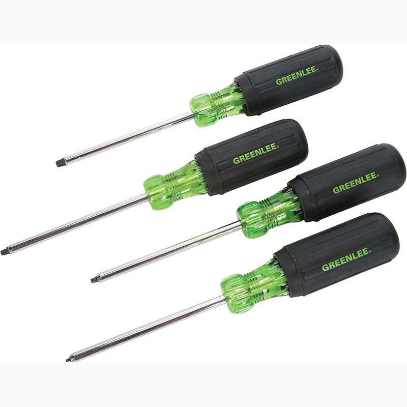 0353-01C – SCREWDRIVER ROBERTSON SET OF 4 #0 #1 #2 #3 HEAVY DUTY